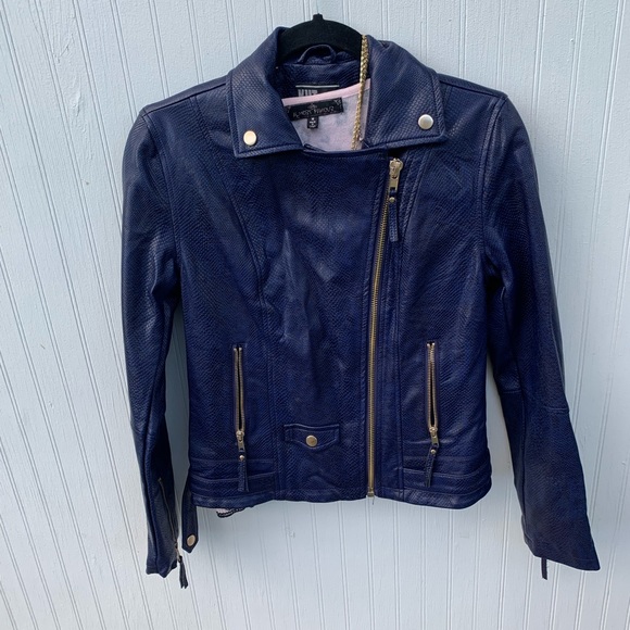 Reptile Blue biker coat - Picture 6 of 12